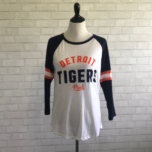 NWT PINK Detroit Tigers Baseball Tee